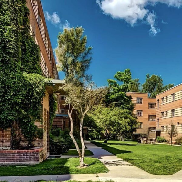 Towers and Gardens apartments in Denver, Colorado.